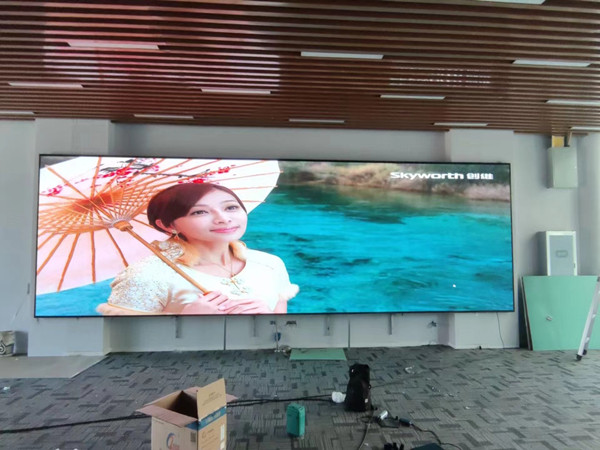 肥东P1.53led小间距屏安装案例